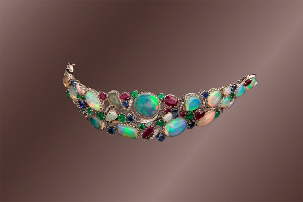 Bracciale Oro bianco 18 Kt e pietre